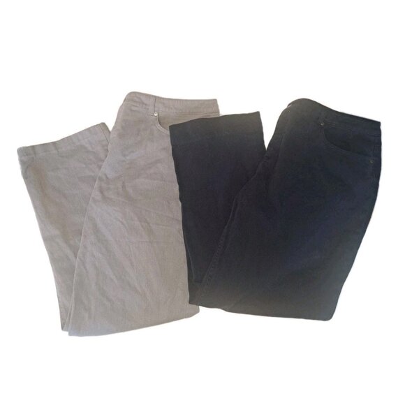 Jones NY Sport Women's Size 16 Blue And Gray Pants 36x30 With Shape Control - Picture 1 of 10
